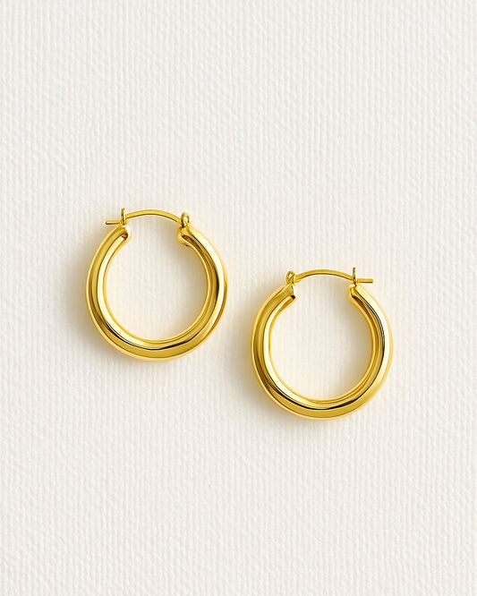 Golden Hug Hoops