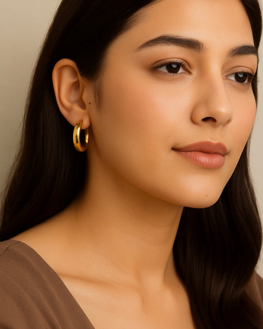 Golden Hug Hoops