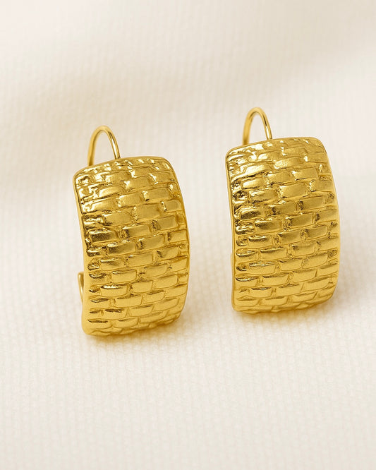 Hammered Gleam Hoops