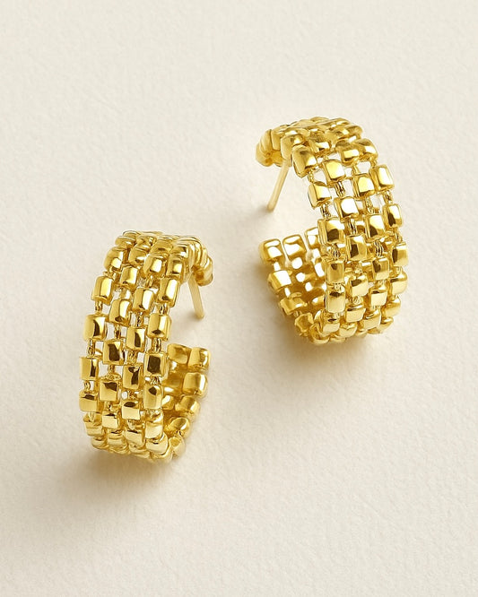 Mesh Mirage Hoops