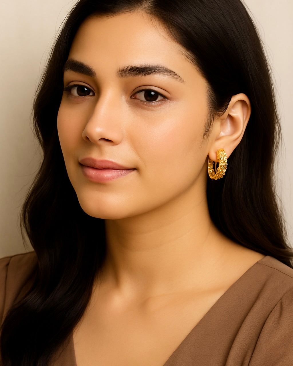 Mesh Mirage Hoops