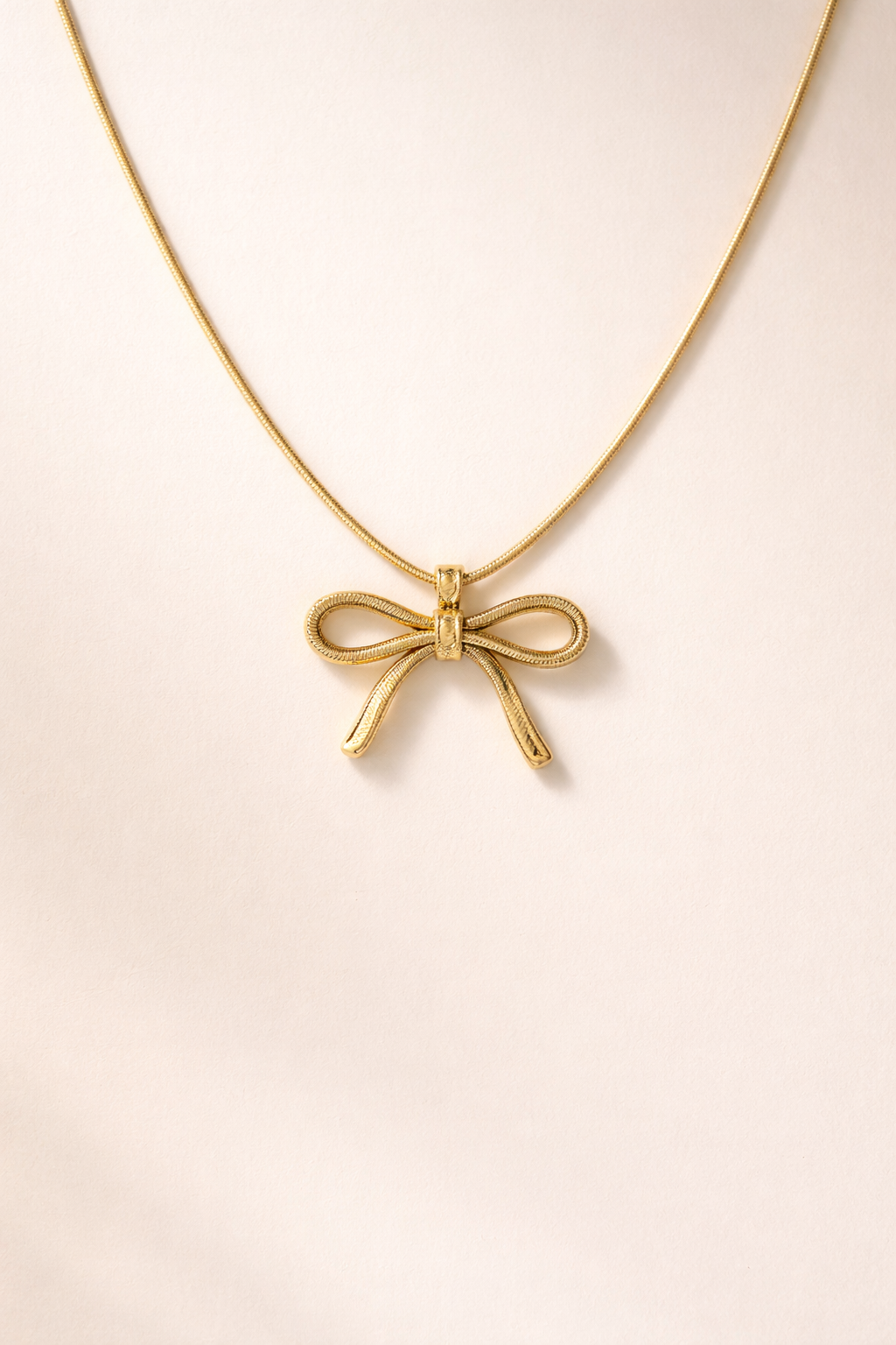 Silk Bow Necklace