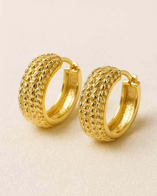 Twinkle Textured Hoops